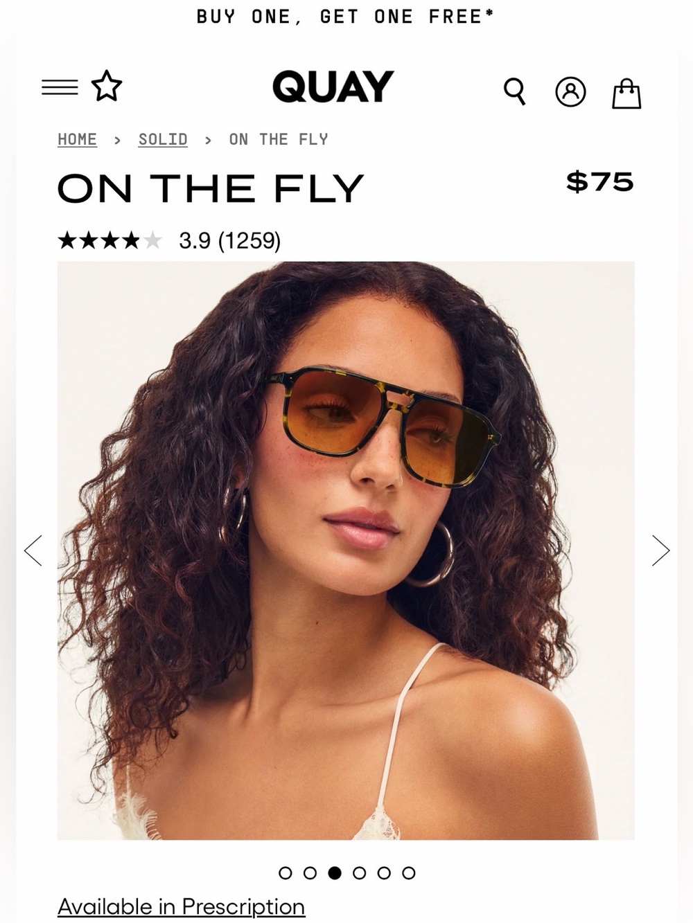 Quay Australia On The Fly Sunglasses - Tortoise Frame, Amber Lenses